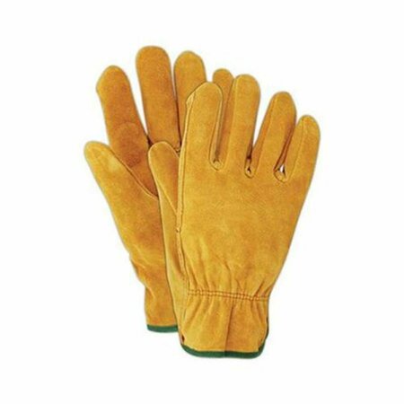 VORTEX Mens Suede Cowhide with Mesh Back Leather Work Glove, Large VO2495351